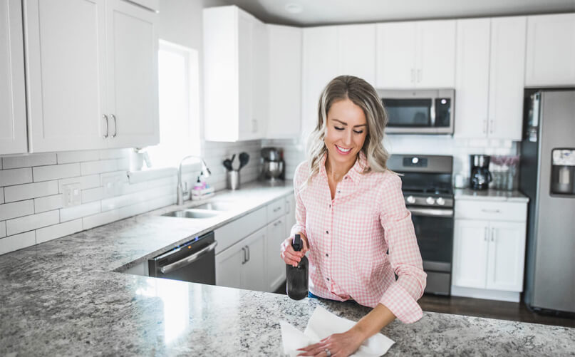 Best way to clean granite worktops