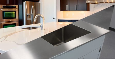 Quartz Worktops vs. Stainless Steel Worktops